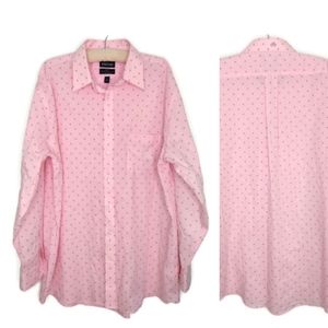 Stafford Pink Blue Geo Check Dress Shirt